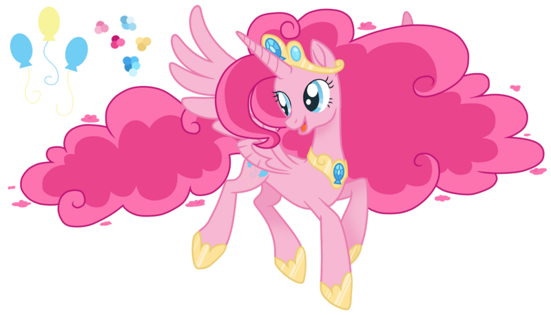 Size: 1280x732 | Tagged: safe, artist:magicuniclaws, derpibooru import, pinkie pie, alicorn, pony, alicornified, base used, ethereal mane, female, pinkiecorn, race swap, simple background, solo, transparent background, xk-class end-of-the-world scenario