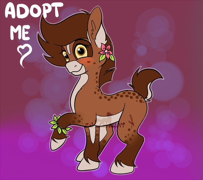Size: 900x800 | Tagged: safe, artist:zobaloba, banned from derpibooru, deleted from derpibooru, derpibooru import, oc, deer, deer pony, earth pony, original species, pony, adoptable, adoption, advertisement, auction, contest, contest entry, full body, image, png, raffle, solo