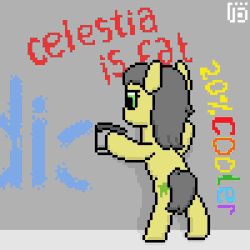 Size: 800x800 | Tagged: safe, artist:vohd, derpibooru import, oc, unofficial characters only, earth pony, pony, 20% cooler, animated, frame by frame, graffiti, pixel art, wall