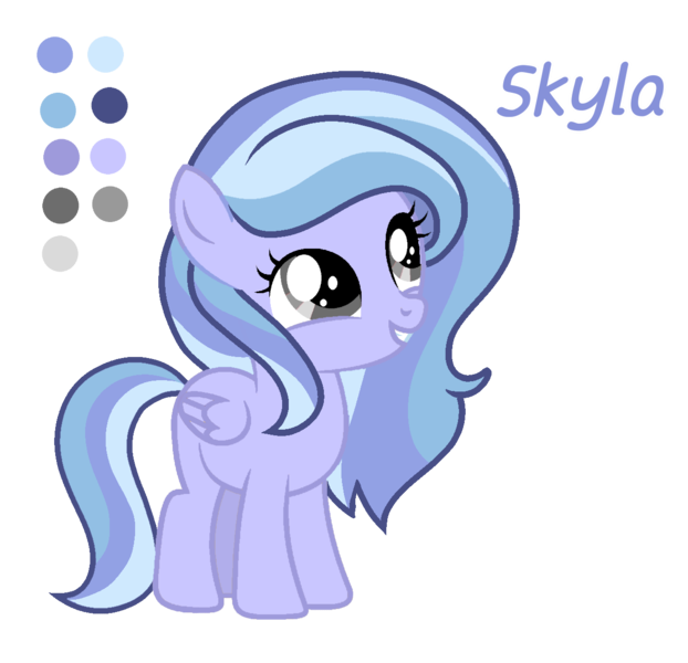 Size: 1268x1224 | Tagged: safe, artist:stellamoonshine, derpibooru import, oc, oc:skyla, pegasus, pony, female, filly, simple background, solo, transparent background