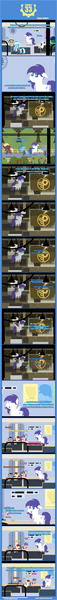 Size: 1205x12698 | Tagged: safe, artist:estories, derpibooru import, oc, oc:lupi, oc:lupiarts, oc:millenia, oc:neo strike, oc:post haste, oc:snoopy stallion, oc:star charter, unofficial characters only, pony, comic:stable 33, fallout equestria, female, filly, male, mare, pointy ponies, stallion