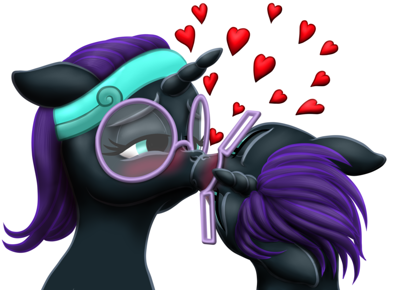 Size: 2713x1952 | Tagged: safe, artist:vasillium, derpibooru import, oc, oc:nox (rule 63), oc:nyx, unofficial characters only, alicorn, pony, accessories, adorable face, adorkable, alicorn oc, bedroom eyes, blushing, brother, brother and sister, colt, cute, diabetes, dork, eyelashes, eyes open, family, female, filly, floating heart, glasses, headband, heart, heartwarming, horn, in love, incest, kissing, looking, love, male, nostrils, nyxabetes, prince, princess, r63 paradox, r63 shipping, romance, romantic, royalty, rule 63, rule63betes, self paradox, self ponidox, selfcest, shipping, sibling bonding, siblings, simple background, sister, sweet, transparent background, twincest, twins, wall of tags, wincest, wings
