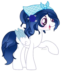 Size: 1504x1620 | Tagged: safe, artist:stelladiamond, derpibooru import, oc, oc:desert flower, pegasus, pony, female, mare, simple background, solo, transparent background, two toned wings, wings