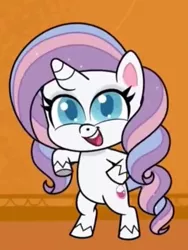 Size: 478x634 | Tagged: safe, derpibooru import, screencap, potion nova, pony, unicorn, all that jitters, my little pony: pony life, spoiler:pony life s01e15, spoiler:pony life s01e24, bipedal, cropped, cute, female, novabetes, open mouth, smiling