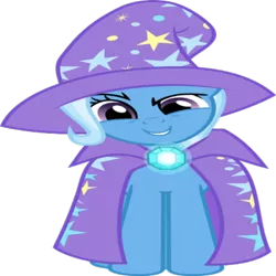 Size: 420x420 | Tagged: artist needed, safe, derpibooru import, edit, vector edit, trixie, unicorn, brooch, cape, clasp, clothes, diamond, female, gem, glow, hat, jewel, shine, simple background, solo, transparent background, trixie's cape, trixie's glowing brooch, trixie's hat, vector, wrong aspect ratio