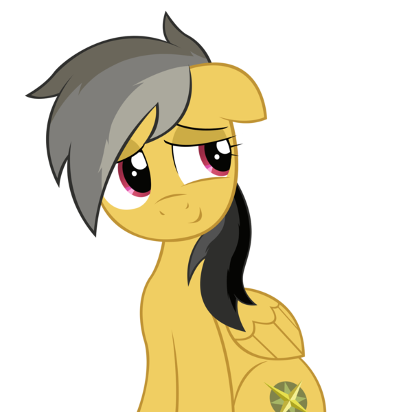 Size: 2000x2000 | Tagged: safe, artist:divebomb5, derpibooru import, daring do, digital art, female, hatless, missing accessory, no clothes, simple background, smiling, solo, transparent background