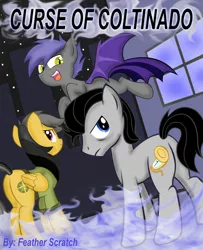 Size: 2207x2716 | Tagged: safe, artist:divebomb5, derpibooru import, daring do, oc, oc:midnight blossom, fanfic, fanfic:curse of coltinado, fanfic art, fanfic cover