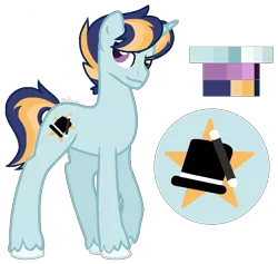 Size: 938x888 | Tagged: safe, artist:zafara1222, derpibooru import, oc, oc:star struck, pony, unicorn, male, offspring, parent:prince blueblood, parent:trixie, parents:bluetrix, simple background, solo, stallion, transparent background