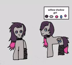 Size: 933x838 | Tagged: safe, artist:ask-luciavampire, derpibooru import, oc, earth pony, pony, tumblr:ask-the-pony-gamers, goth, profile, tumblr