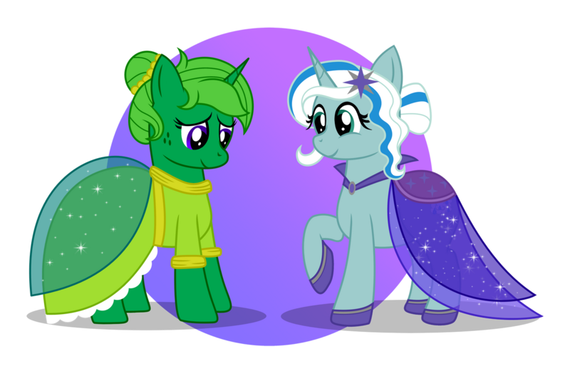 Size: 1280x844 | Tagged: safe, artist:tenderrain46, derpibooru import, oc, oc:lime dream, oc:tender rain, unofficial characters only, pony, unicorn, clothes, dress, female, gala dress, mare, simple background, transparent background