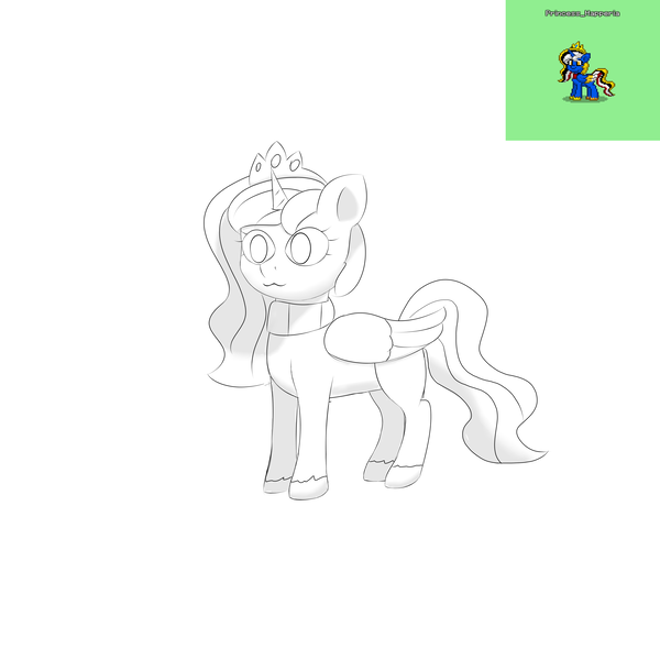 Size: 5315x5315 | Tagged: safe, artist:dima_depresant, derpibooru import, oc, oc:princess mapperian, unofficial characters only, alicorn, pony, absurd resolution, cute, female, jewelry, mare, monochrome, redraw, regalia, simple background, solo, white background