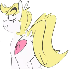 Size: 735x712 | Tagged: safe, artist:mogg, derpibooru import, oc, oc:aryanne, earth pony, pony, butt, eyes closed, female, mare, nazi, plot, simple background, smiling, swastika, transparent background