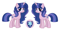 Size: 1280x646 | Tagged: safe, artist:lilac-hearts, artist:starstrucksentry, derpibooru import, oc, oc:starstruck sentry, unofficial characters only, pony, unicorn, base used, female, mare, offspring, parent:flash sentry, parent:twilight sparkle, parents:flashlight, simple background, transparent background