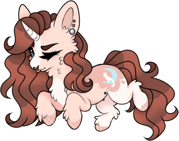 Size: 583x460 | Tagged: safe, artist:kryptidkitty, derpibooru import, oc, oc:lucid lullaby, unofficial characters only, pony, unicorn, ear piercing, female, image, nipple piercing, nipples, nudity, piercing, png, simple background, solo, transparent background