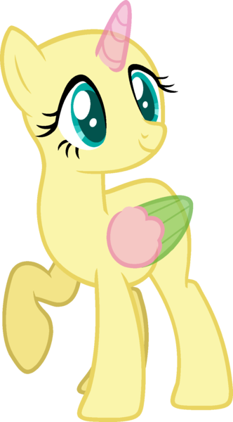 Size: 976x1766 | Tagged: safe, artist:pegasski, derpibooru import, fluttershy, oc, unofficial characters only, alicorn, pony, fluttershy leans in, alicorn oc, bald, base, eyelashes, female, horn, looking back, raised hoof, simple background, smiling, solo, transparent background, two toned wings, wings