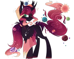Size: 2500x2000 | Tagged: safe, artist:fallen--fate, derpibooru import, oc, oc:king cosmos, unofficial characters only, alicorn, alicorn oc, horn, simple background, solo, transparent background, wings