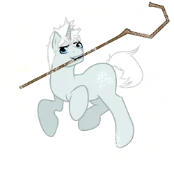 Size: 1000x1000 | Tagged: safe, artist:tsunaamii, derpibooru import, unicorn, crossover, jack frost, rise of the guardians, simple background, solo, transparent background