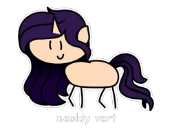 Size: 2000x1500 | Tagged: safe, artist:aldobronyjdc, artist:round trip, derpibooru import, oc, oc:melody verve, unofficial characters only, pony, unicorn, female, happy, happy face, misspelling, nutshell, simple background, solo, stick pony, text, transparent background, youtube