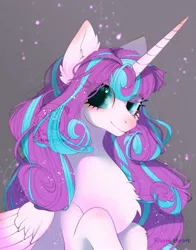 Size: 942x1200 | Tagged: safe, artist:snow angel, derpibooru import, princess flurry heart, alicorn, pony, cheek fluff, chest fluff, cute, ear fluff, eye clipping through hair, female, flurrybetes, leg fluff, looking at you, mare, older, older flurry heart, solo, watermark