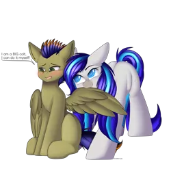 Size: 3000x3000 | Tagged: safe, artist:xcinnamon-twistx, derpibooru import, oc, oc:hooklined, oc:seafire, unofficial characters only, earth pony, pegasus, blushing, commission, cute, grooming, preening, simple background, transparent background