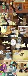 Size: 3359x9163 | Tagged: safe, artist:mr100dragon100, derpibooru import, oc, comic:new beginnings and new friends, adam (frankenstein monster), comic, dark forest au's dr. jekyll and mr. hyde, dark forest au's matthew, griffin (character)