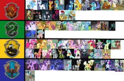 Size: 1241x813 | Tagged: safe, derpibooru import, screencap, apple bloom, applejack, big macintosh, capper dapperpaws, captain celaeno, cheerilee, cozy glow, diamond tiara, discord, flash magnus, fluttershy, gallus, gilda, grampa gruff, granny smith, grubber, limestone pie, lord tirek, marble pie, maud pie, meadowbrook, mistmane, nightmare moon, ocellus, pinkie pie, prince rutherford, princess cadance, princess celestia, princess ember, princess luna, princess skystar, queen chrysalis, queen novo, rainbow dash, rarity, rockhoof, sandbar, scootaloo, shining armor, silver spoon, silverstream, smolder, somnambula, songbird serenade, spike, spitfire, starlight glimmer, star swirl the bearded, storm king, stygian, sunset shimmer, sweetie belle, tempest shadow, thorax, trixie, twilight sparkle, twilight sparkle (alicorn), yona, zecora, alicorn, centaur, changedling, changeling, dragon, earth pony, gryphon, yak, my little pony: the movie, crossover, gryffindor, harry potter, hogwarts, hufflepuff, king thorax, mane seven, mane six, ravenclaw, slytherin, soren, wall of tags, winged spike