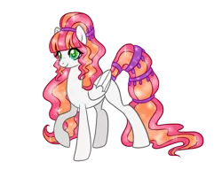 Size: 1024x820 | Tagged: safe, artist:sarahostervig, derpibooru import, oc, oc:glitterbelle, pegasus, pony, female, mare, simple background, solo, transparent background