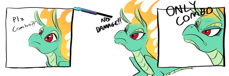 Size: 2602x864 | Tagged: safe, artist:testostepone, derpibooru import, tianhuo, dragon, hybrid, longma, them's fightin' herds, colored sketch, comic, community related, meme, ponified meme, text