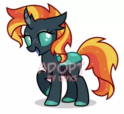 Size: 2600x2393 | Tagged: safe, artist:oyks, derpibooru import, oc, changeling, changepony, hybrid, pony, adoptable, simple background, vector