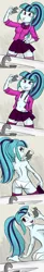 Size: 1244x7580 | Tagged: suggestive, artist:flyingbrickanimation, artist:ponut_joe, derpibooru import, edit, sonata dusk, equestria girls, adorasexy, areola, areola slip, ass, backbend, barefoot, bedroom eyes, belly button, braless, breasts, butt, buttcrack, cleavage, clothes, colored, cute, dimples of venus, duckface, feet, female, hand on hip, looking back, miniskirt, mirror, mobile phone, nail polish, no bra underneath, nudity, open clothes, open shirt, panties, partial nudity, phone, ponytail, selfie, sexy, sideboob, simple background, sink, skirt, socks, solo, solo female, sonata donk, sonatabetes, stockings, strategically covered, stupid sexy sonata dusk, thigh highs, topless, underwear, undressing, white underwear, zettai ryouiki