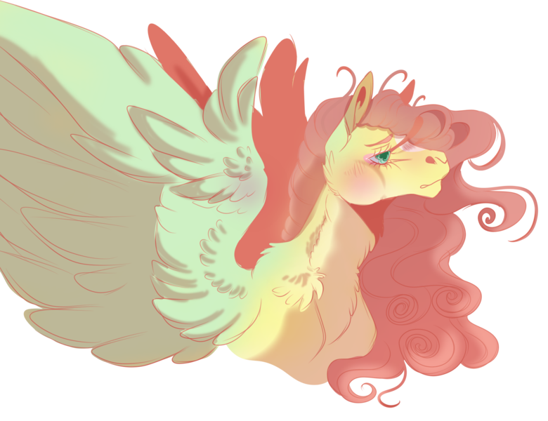 Size: 1953x1503 | Tagged: artist:orphicdove, derpibooru import, female, fluttershy, pegasus, safe, simple background, solo, transparent background