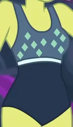 Size: 750x1295 | Tagged: safe, derpibooru import, screencap, victoria, equestria girls, equestria girls series, spring breakdown, boobshot, breasts, clothes, cropped, female, image, milf, png, solo, swimsuit, victoria's beach short swimsuit