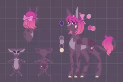 Size: 3015x2000 | Tagged: safe, artist:moonwolf96, derpibooru import, oc, oc:marietta, cow, cow pony, female, reference sheet, solo