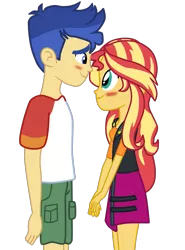 Size: 1483x2008 | Tagged: safe, artist:gmaplay, derpibooru import, flash sentry, sunset shimmer, equestria girls, equestria girls series, female, flashimmer, male, shipping, simple background, straight, transparent background, vector