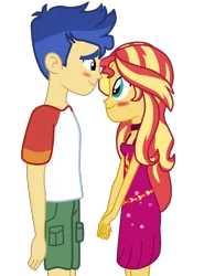 Size: 1483x2008 | Tagged: safe, artist:gmaplay, derpibooru import, flash sentry, sunset shimmer, equestria girls, spring breakdown, female, flashimmer, male, shipping, simple background, straight, transparent background, vector