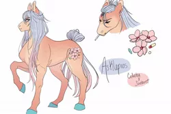 Size: 1024x683 | Tagged: safe, artist:yesterdaysrunaway, derpibooru import, oc, oc:askelpios, unofficial characters only, pony, unicorn, broken horn, cigarette, horn, male, offspring, parent:princess celestia, parent:sunburst, parents:celestiburst, simple background, stallion, white background