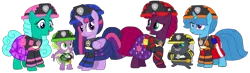 Size: 2182x638 | Tagged: safe, artist:徐詩珮, derpibooru import, fizzlepop berrytwist, glitter drops, grubber, spike, spring rain, tempest shadow, twilight sparkle, twilight sparkle (alicorn), alicorn, dragon, pony, unicorn, series:sprglitemplight diary, series:sprglitemplight life jacket days, series:springshadowdrops diary, series:springshadowdrops life jacket days, my little pony: the movie, the point of no return, alternate universe, bisexual, broken horn, chase (paw patrol), clothes, cute, female, glitterbetes, glitterlight, glittershadow, horn, lesbian, lifeguard, lifeguard spring rain, male, mare, marshall (paw patrol), paw patrol, polyamory, rocky (paw patrol), rubble (paw patrol), shipping, simple background, skye (paw patrol), sprglitemplight, springbetes, springdrops, springlight, springshadow, springshadowdrops, tempestbetes, tempestlight, transparent background, ultimate rescue, vector, winged spike, zuma (paw patrol)