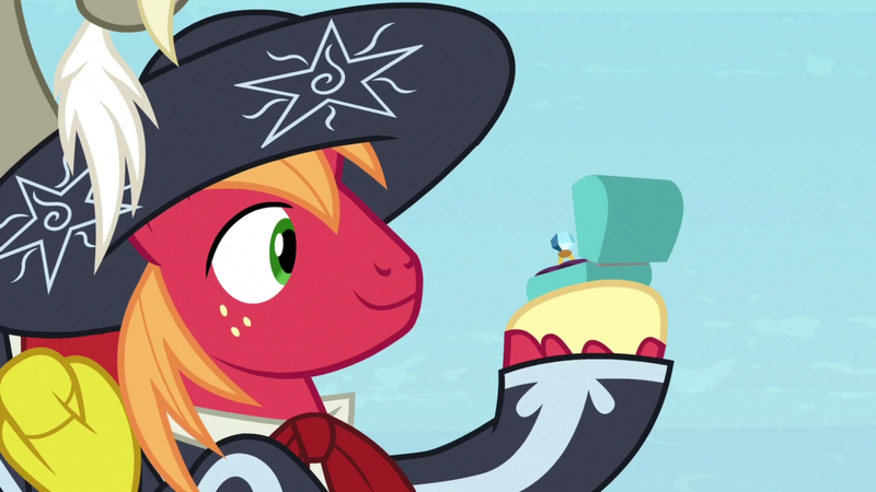 Size: 1920x1080 | Tagged: safe, derpibooru import, screencap, big macintosh, discord, the big mac question, jewelry, mariachi, ring