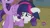 Size: 500x279 | Tagged: safe, derpibooru import, screencap, rarity, twilight sparkle, twilight sparkle (alicorn), alicorn, pony, unicorn, simple ways, cropped, female, hide, hiding behind tail, hub logo, image, jpeg, shipping fuel, shy, tail