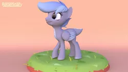 Size: 1600x900 | Tagged: safe, artist:regendary, derpibooru import, oc, oc:opalescent, dracony, dragon, hybrid, pony, 3d, female, solo