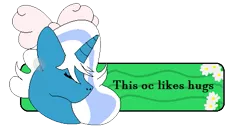 Size: 517x283 | Tagged: safe, artist:silver-of-the-gold, derpibooru import, oc, oc:fleurbelle, alicorn, pony, adorabelle, alicorn oc, banner, bow, eyes closed, female, flower, hair bow, horn, mare, simple background, text, transparent background, wings