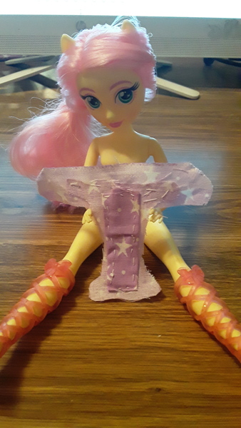 Size: 1836x3264 | Tagged: questionable, artist:vinylloverfrom4311, derpibooru import, fluttershy, equestria girls, breasts, diaper, diaper fetish, diy, doll, featureless breasts, fetish, irl, merch sexploitation, non-baby in diaper, nudity, photo, sewing, toy
