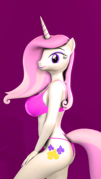 Size: 1080x1920 | Tagged: source needed, suggestive, artist:eltorus19, derpibooru import, fleur-de-lis, anthro, unicorn, 3d, bikini, breasts, busty fleur-de-lis, butt, clothes, female, miss fleur is trying to seduce us, sexy, solo, solo female, stupid sexy fleur-de-lis, swimsuit, tail