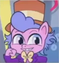 Size: 730x780 | Tagged: safe, derpibooru import, screencap, ponified, pony, my little pony: pony life, one click wonder, spoiler:pony life s01e17, spoiler:pony life s01e28, condescending wonka, cropped, meme, ponified meme, willy wonka, willy wonka and the chocolate factory