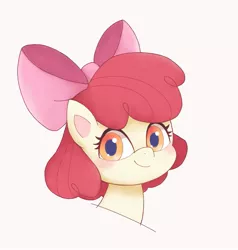 Size: 1953x2048 | Tagged: safe, artist:arrow__root, derpibooru import, apple bloom, pony, my little pony: pony life, adorabloom, blushing, bust, cute, female, filly, looking at you, portrait, simple background, solo, white background