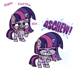 Size: 5849x5706 | Tagged: safe, artist:anyponedrawn, derpibooru import, twilight sparkle, twilight sparkle (alicorn), alicorn, pony, my little pony: pony life, comic, cute, expression, eye, eyes, eyes closed, female, lidded eyes, mare, mucus, nostril flare, nostrils, pre sneeze, pupils, simple background, sneeze spray, sneezing, snot, solo, spray, teeth, transparent background