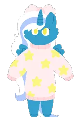 Size: 300x450 | Tagged: safe, artist:gumdropsushi, derpibooru import, oc, oc:fleurbelle, alicorn, pony, alicorn oc, bow, chibi, clothes, cute, female, hair bow, horn, mare, simple background, sweater, transparent background, wings, yellow eyes