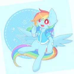 Size: 768x768 | Tagged: safe, artist:jisuppe, derpibooru import, rainbow dash, pony, clothes, female, hoodie, solo