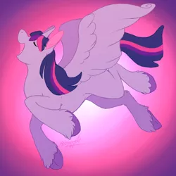 Size: 550x550 | Tagged: safe, artist:blemy, derpibooru import, twilight sparkle, twilight sparkle (alicorn), alicorn, pony, eyes closed, female, hooves, open mouth, solo