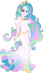 Size: 2653x4500 | Tagged: safe, artist:limedazzle, derpibooru import, kotobukiya, princess celestia, equestria girls, female, kotobukiya princess celestia, show accurate, simple background, solo, transparent background